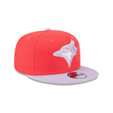Toronto Blue Jays New Era Sky Red/Lavender Spring Color Two-Tone 9Fifty Snapback Hat