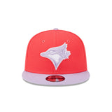 Toronto Blue Jays New Era Sky Red/Lavender Spring Color Two-Tone 9Fifty Snapback Hat