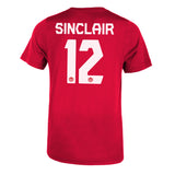 Christine Sinclair Red Canada Soccer Legend Name & Number Youth Nike T-Shirt