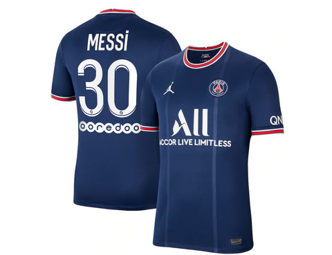 Lionel Messi Paris Saint-Germain 2021/22 Home Jersey Jordan Branded
