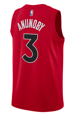 2020/21 Toronto Raptors OG Anunoby Nike Red Icon Swingman Jersey