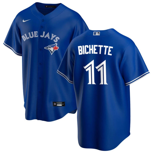 Men's Nike Black/White Toronto Blue Jays Official Replica Jersey