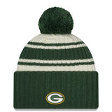 Green Bay Packers 2022 New Era On Field Sports Cuffed Pom Knit