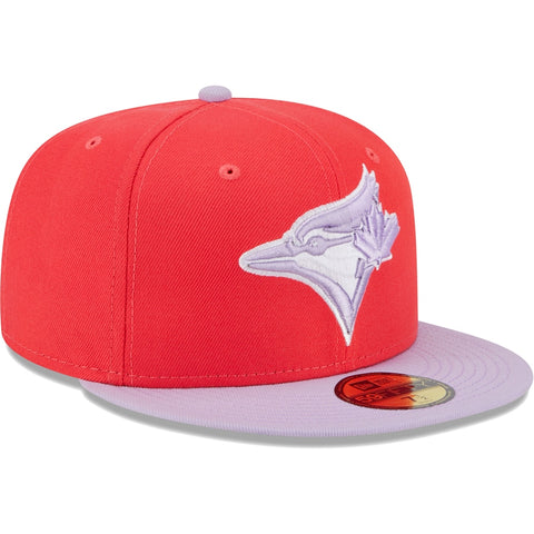 Toronto Blue Jays New Era Red Under Visor 59FIFTY Fitted Hat - Gold