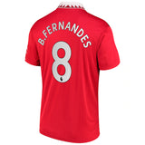 Bruno Fernandes Manchester United 2022/23 Adidas home jersey Red