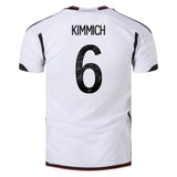Germany Men's 2022 World Cup Home White Adidas Jersey Joshua Kimmich