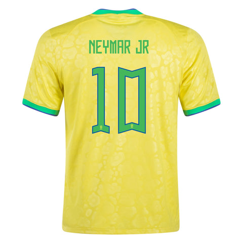 Brazil Men's 2022 World Cup Homey Yellow Nike Jersey Neymar Jr.
