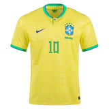 Brazil Men's 2022 World Cup Homey Yellow Nike Jersey Neymar Jr.