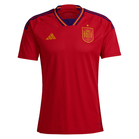 Spain Men's 2022 World Cup HomeRed Adidas Jersey