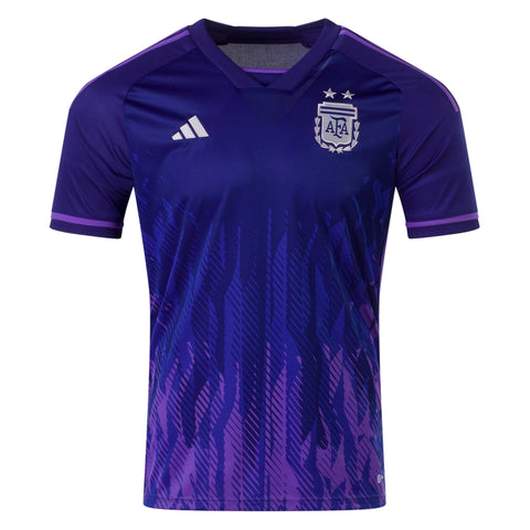 Argentina Men's 2022 World Cup Away Purple Adidas Jersey
