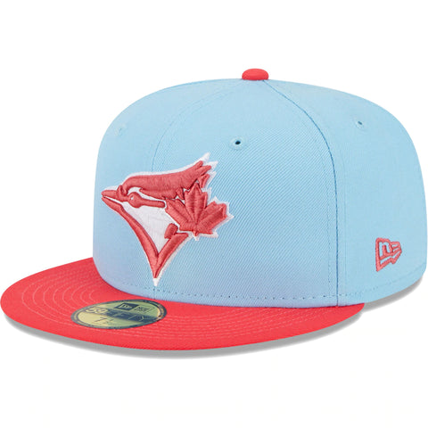 Toronto Blue Jays New Era Spring Color Two-Tone 59FIFTY Fitted Hat - Light Blue/Red