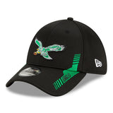 Philadelphia Eagles Historic Logo 2021 NFL Sideline Road 39Thirty Flex Hat