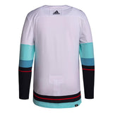 Seattle Kraken Adidas White Away Men's Authentic Blank Hockey Jersey