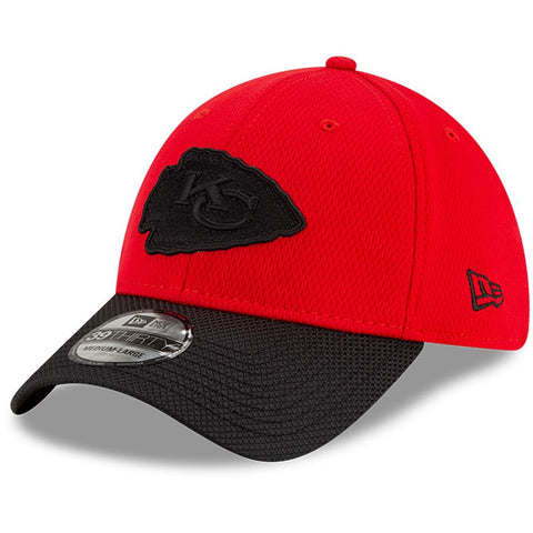 Kansas City Chiefs New Era Red/Black 2021 NFL Sideline Road 39Thirty Flex Hat