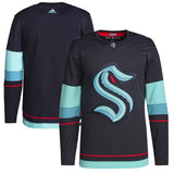 Seattle Kraken Adidas Navy Blue Home Men's Authentic Blank Hockey Jersey